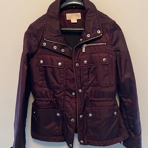 Michael Kors medium lightweight burgundy jacket